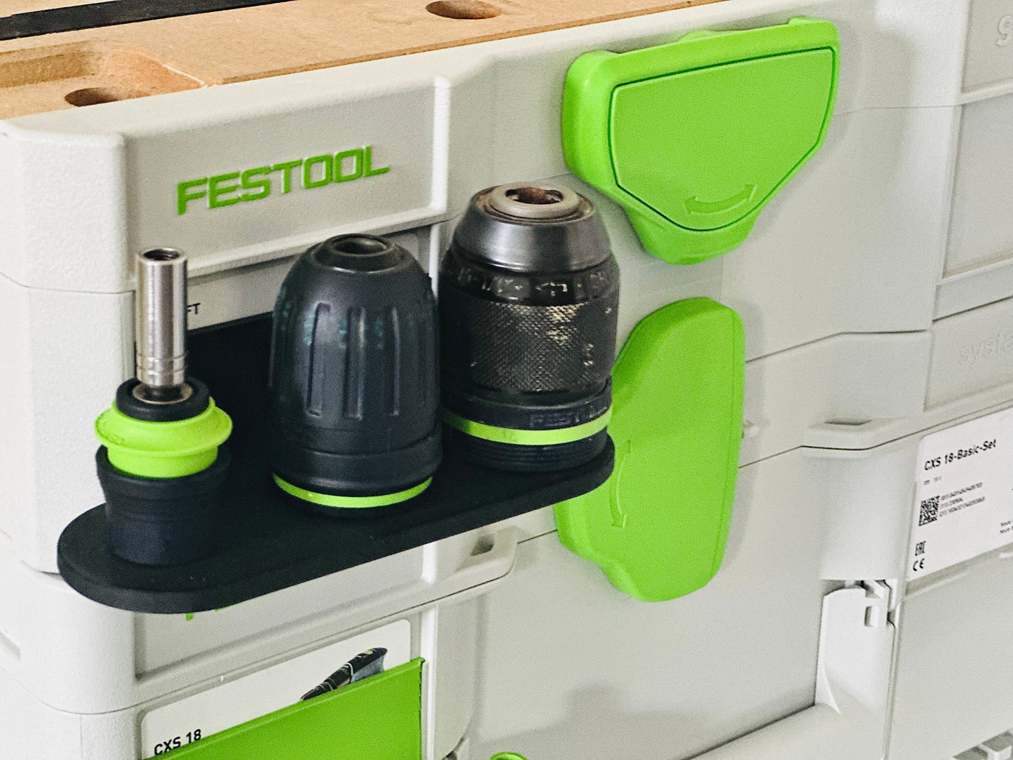 Halterung für Festool Centrotec Werkzeugfutter & Schnellspannbohrfuttern am Systainer SYS3 | KC13-1/2-MMFP | KC13-1/2-K-FFP | Bf-FX10